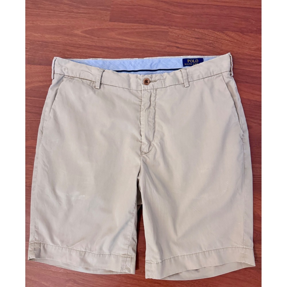 Polo Ralph Lauren Mens Classic Chino Shorts Khaki Pima Cotton Size 34
#preppy